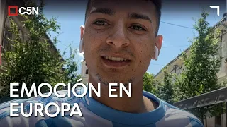 The emotion of an ARGENTINIAN in CROATIA after reaching the SEMIFINALS
