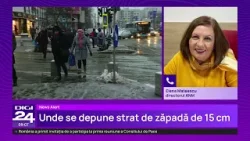 Episod de iarnă severă în România: ninsori, vânt de până la 90 km/h și temperaturi de -15°C