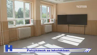 Felújítások az iskolákban – ZTV Híradó 2026-08-14