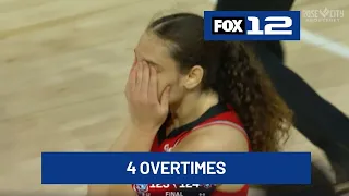 Washington Mystics beat Portland Fire in quadruple overtime 124-123