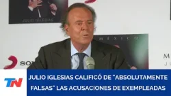 Julio Iglesias calificó de "absolutamente falsas" las acusaciones sexuales de exempleadas