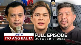 UNTV: Ito Ang Balita Weekend Edition | October 3, 2026