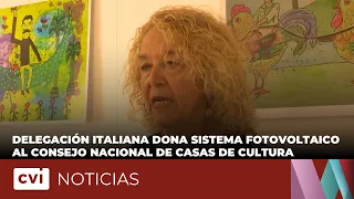 Italian delegation donates photovoltaic system to the National Council of Houses of Culture