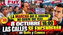 La marcha que el Gobierno no quiere que veas:8 OCTUBRE 16:00. Calles SE ENCENDERÁN en Quito y Cuenca