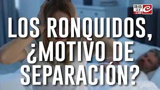 Los ronquidos... ¿suponen un motivo se separación en la pareja?