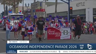 Thousands of people line S Coast Highway in Oceanside for the annual Independence Parade