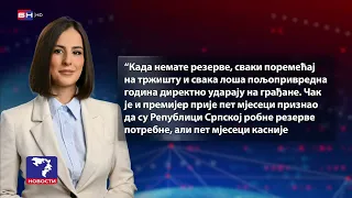Vukomanović: Bez robnih rezervi direktan udar na građane