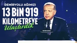 Cumhurbaşkanı Erdoğan, Çerkezköy-Kapıkule Hızlı Tren Hattı Açılış Töreni'nde konuştu