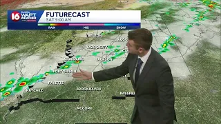 Showers and storms before a nice setup