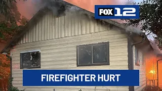 Firefighter injured while fighting house fire in Sweet Home