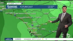 ABC 10News Pinpoint Forecast for Wednesday, Oct. 28: Halloween rain totals appear to increase