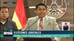 Judiciales: Confirman presentación de 5 amparos constitucionales por parte de candidatos inhabilitad