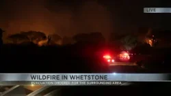Crews on scene battling fire in Whetstone