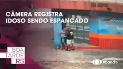 Câmera registra idoso sendo espancado Câmera registra idoso sendo espancado