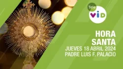 Hora Santa ? Jueves 18 Abril 2024, Padre Luis Fernando Palacio #TeleVID #HoraSanta
