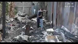 Familia pierde todo en incendio en barrio Lucidia Mantilla