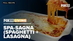 Spa-sagna; Spaghetti + lasagna creative Italian combination recipe