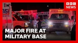 Several dead or injured in major fire at Canada military base | BBC News