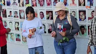 Religious ceremony held for missing persons at memorial in front of Guerrero Prosecutor's Office