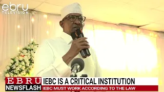 Duale Urges IEBC to Uphold the Law, Calls It a Critical Institution. #ebrunews