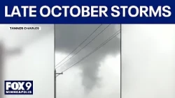 Late October storms unleash hail, funnel clouds and heavy rain