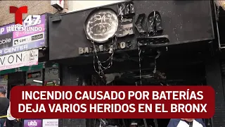 Fire caused by batteries leaves several injured in The Bronx