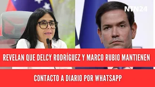Revelan que Marco Rubio y Delcy Rodríguez estarían teniendo contacto por WhatsApp a diario