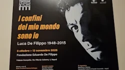 Luca De Filippo, inaugurata la mostra "I confini del mondo sono io"