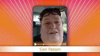 TV Oranje app video message - Sien Passon