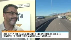 Una policía falleció en Ullum tras perder el control de su moto: una avispa la habría molestado