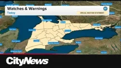 Специальное предупреждение о погоде для региона Большого Торонто: ожидаются порывистые ветры.