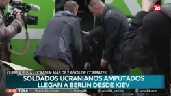 Soldados amputados ucranianos llegaron a Alemania desde Kiev