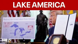 Lake America: US, Canada trade war ramps up as Trump renames Great Lake