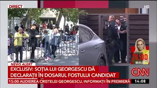 Georgescu's wife gives statements in the former candidate's case