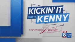 Kenny makes his way through the DayGlo Art Exhibits