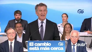 Feijóo anuncia una comisión en el Senado para investigar la entrada masiva en Ceuta