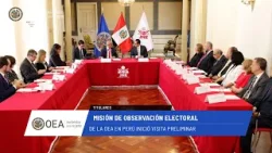 OEA News: MOE de la OEA en Perú inició visita preliminar. 12 de marzo de 2026.