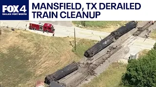 Work continues on Mansfield derailed train cleanup