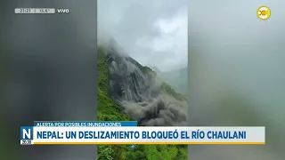 Nepal: Landslide blocks Chaulani River │N20:30│09-04-26