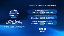 World Cup 2026 Πόλο Ανδρών 2026 | A' Κατηγορία | Όμιλος Τελικής Φάσης | 09/04 με 12/04 | ΕΡΤ2ΣΠΟΡ