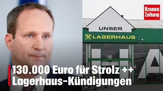 130.000 Euro für Strolz ++ Lagerhaus-Kündigungen | krone.tv NEWS SHOW