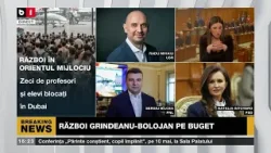 POLITICA ZILEI.  RĂZBOI GRINDEANU-BOLOJAN PE BUGET / PONTA ACUZĂ CĂ FIICA SA A FOST LĂSATĂ ÎN DUBAI