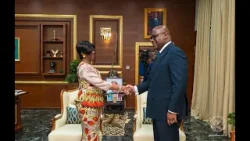 Presidence : le president de la republique felix tshisekedi a reçu Madame Juliana Amato Lumumba