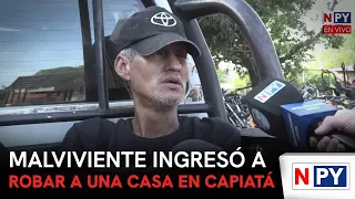Criminal breaks into a house in Capiatá to rob it