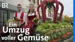 Erntekrone aus Radieschen: Das Knoblauchsland beim Erntedankfestzug | Zwischen Spessart & Karwendel