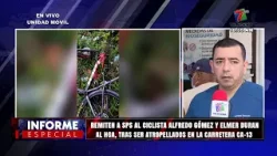 Tras ser atropellados en la CA-13 remiten a SPS al ciclista Alfredo Gómez y Elmer Duran al HGA