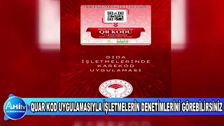 QUAR KOD UYGULAMASIYLA İŞLETMELERİN DENETİMLERİNİ GÖREBİLİRSİNİZ