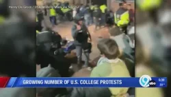 Growing number of U.S. college protests
