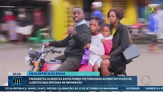 Acidentes com motorizadas enchem oficinas de reparação em Moçambique #Mototáxi @MiramarNews