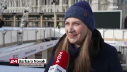 Letzte Aufbauarbeiten für den 31. Wiener Eistraum Letzte Aufbauarbeiten für den 31. Wiener Eistraum